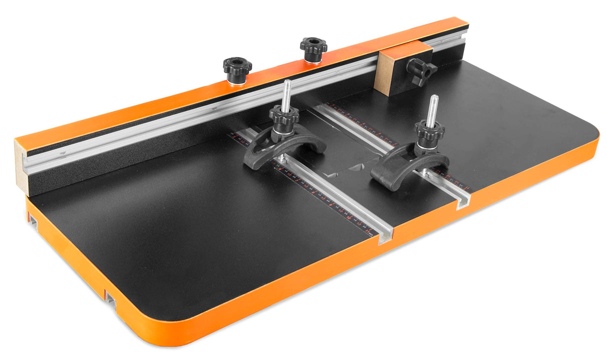 WEN 4208T 2.3-Amp 8-Inch 5-Speed Benchtop Drill Press & DPA2513 24-by-12-Inch Drill Press Table with an Adjustable Fence and Stop Block WEN