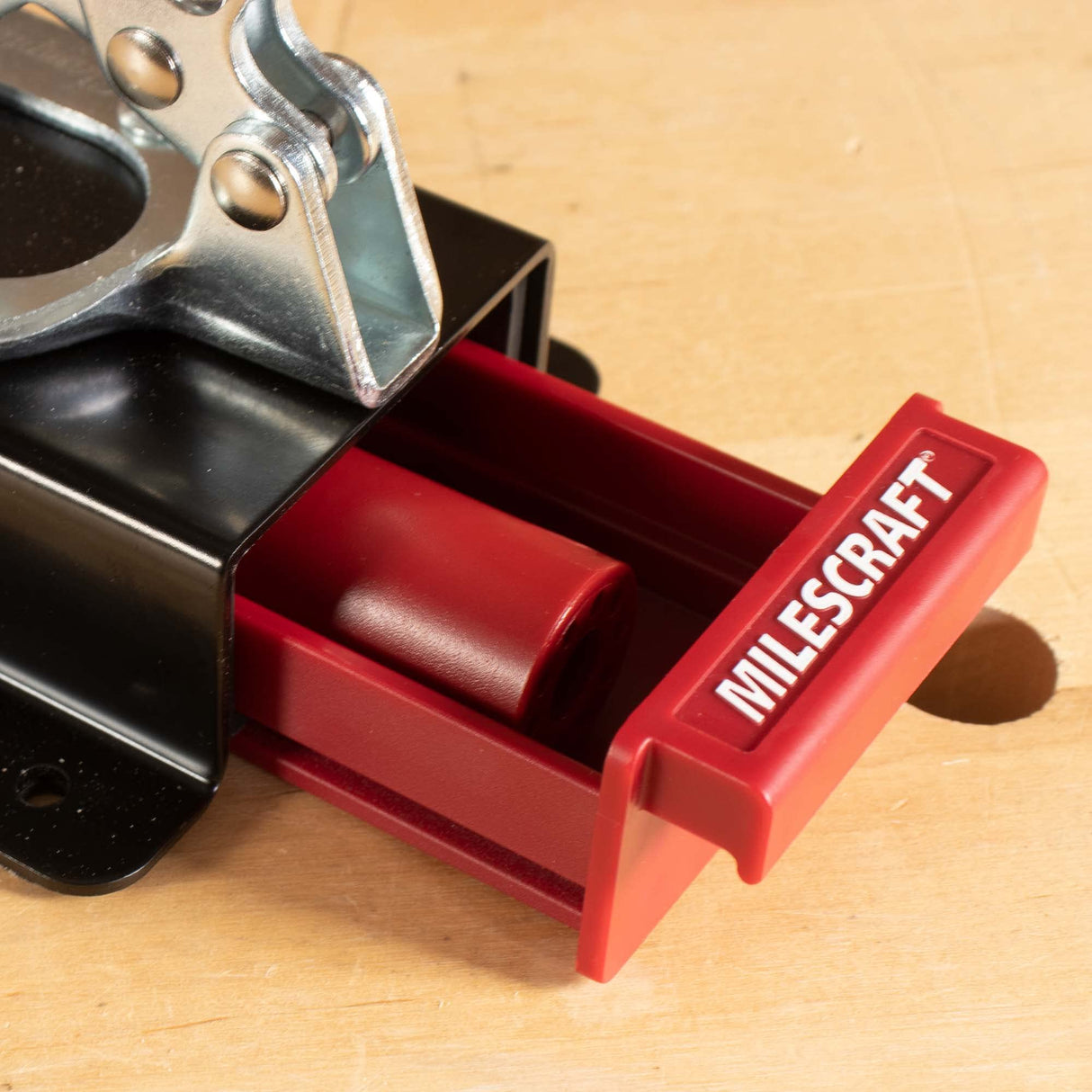 Milescraft 4701 Pen Press – Join Turned Pens & Projects – Advanced, Spring-Loaded Design Holds Workpiece in Place & Adjusts Size Quickly Using Six Milescraft