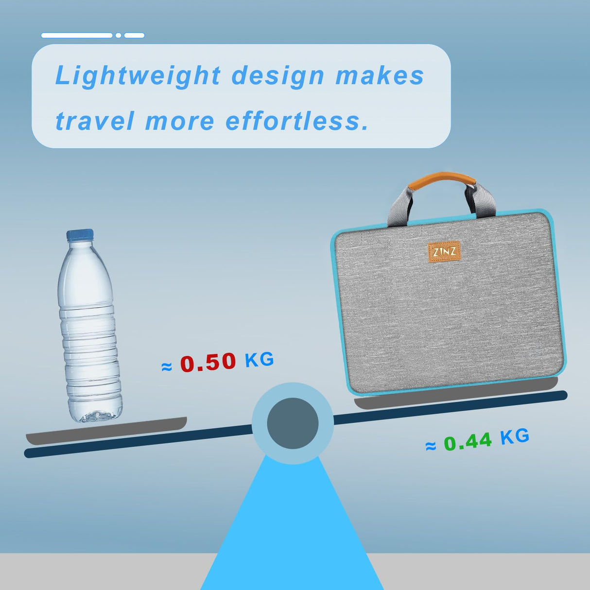 ZINZ Slim and Expandable Laptop Sleeve 15 15.6 16 Inch Case Bag for 15"-16" Notebooks Water-Resistant Handbag Multipurpose Computer Accessories ZINZ