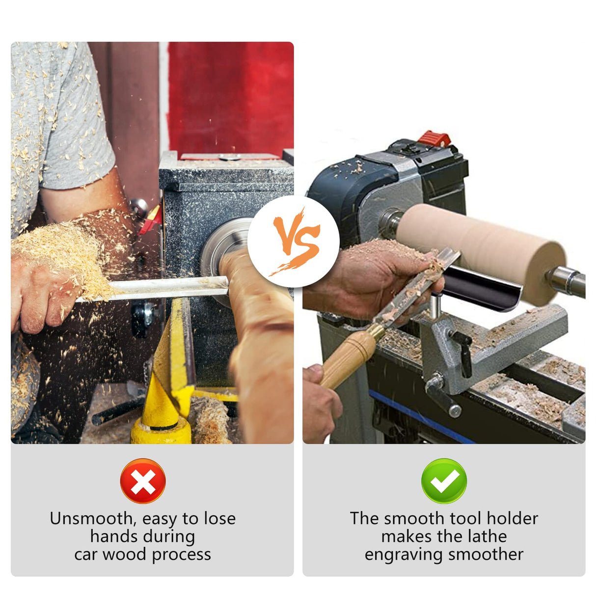 Copgge 12 Inch Lathe Tool Rest 5/8 Inch Post Stainless Steel Tool Rest For Wood Lathe Woodturning Tool Rest with Hardened Steel Rod For Woodworking Copgge