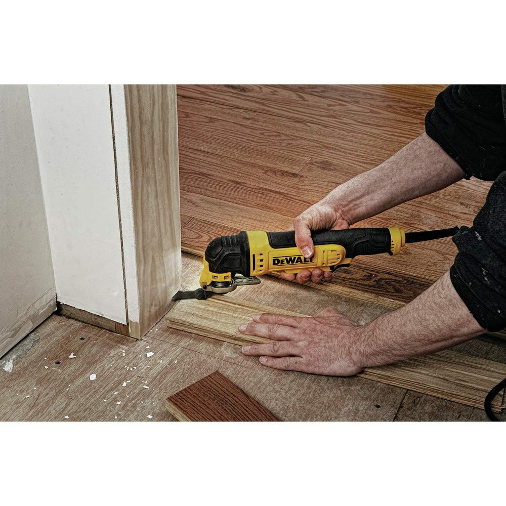 DEWALT Oscillating Tool, 3-Amp, Includes Wood Blades, Sandpaper and Tool Bag, Corded (DWE315K) DEWALT