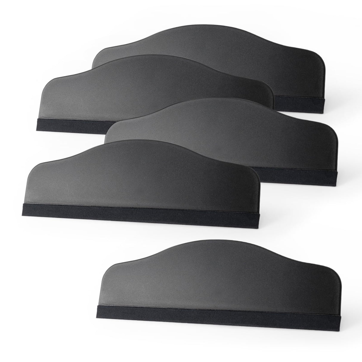 Gomake 5pcs Vinyl Squeegee Wallpaper Smoothing Tool Screen Pretector Squeegee for Removing Air Bubbles, or Removing Glass Decals Gomake