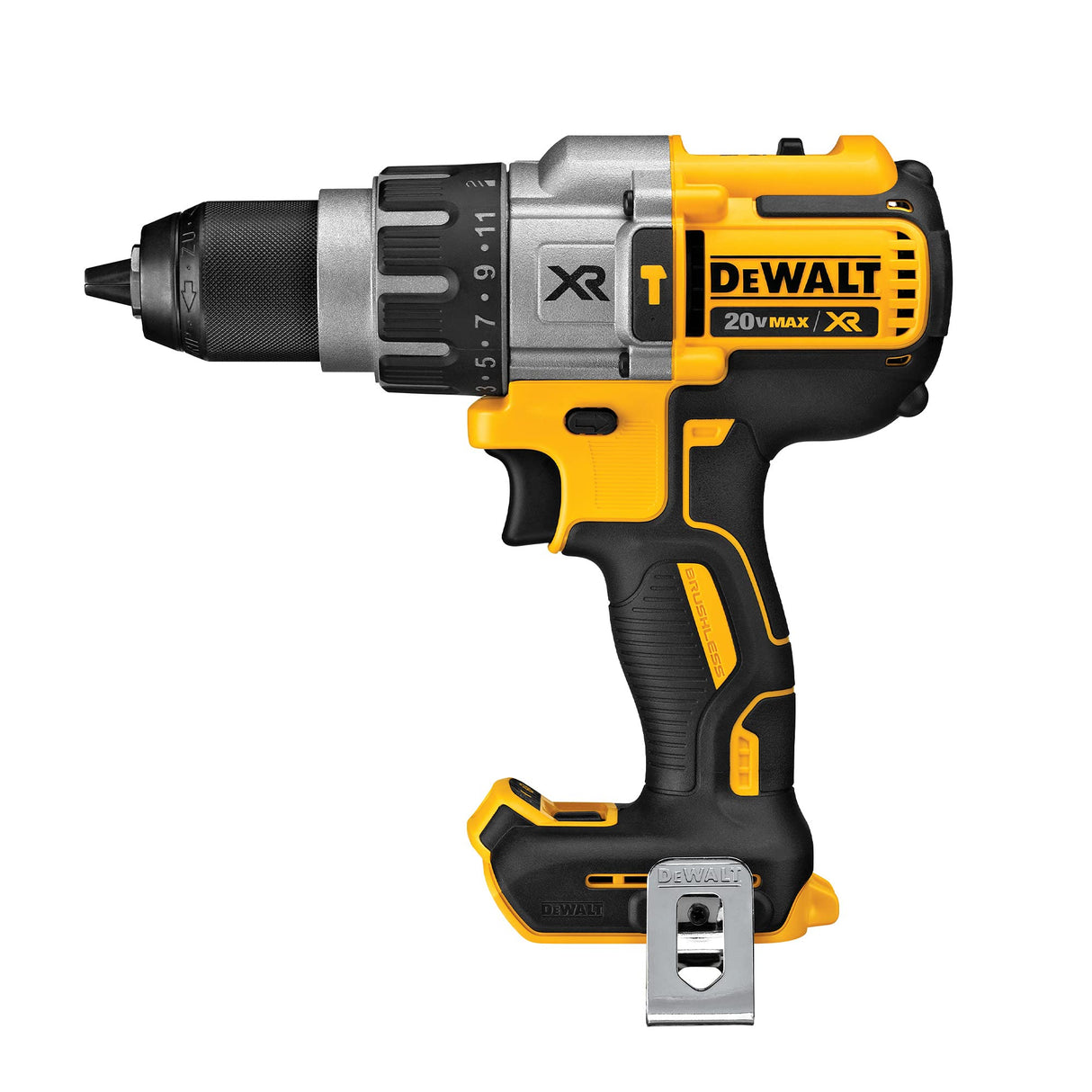 DEWALT 20V MAX XR Hammer Drill, Brushless, 3-Speed, Tool Only (DCD996B), Battery Powered, Yellow/Black DEWALT