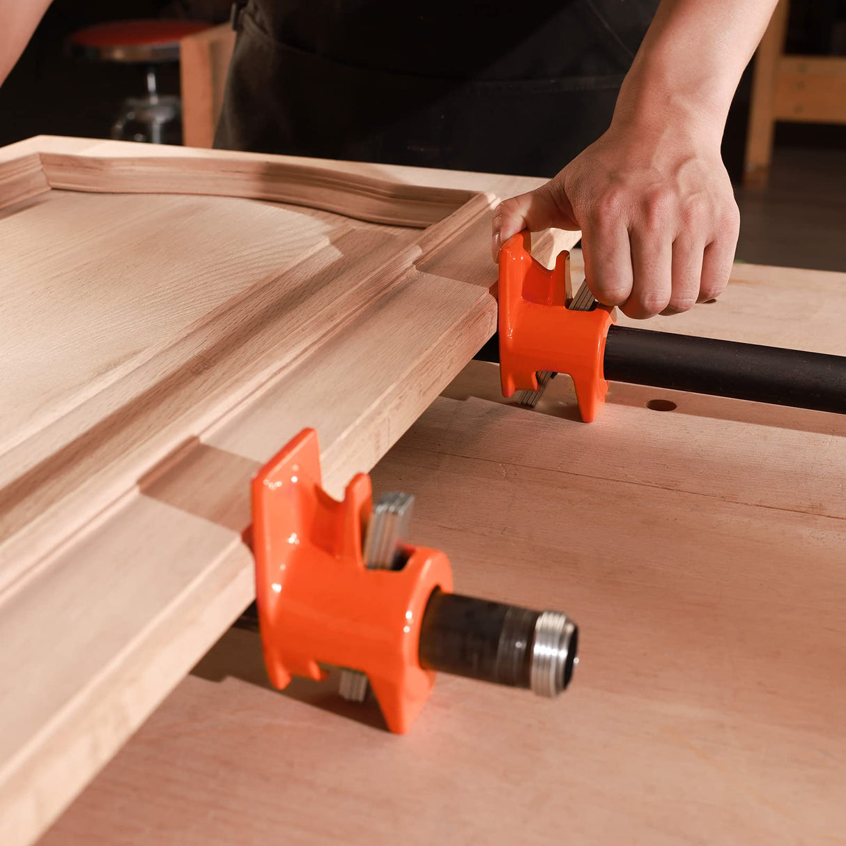 PONY 2-Pack 50 Wood Gluing Pipe Clamp Fixture for 3/4 Inch Black Pipe PONY