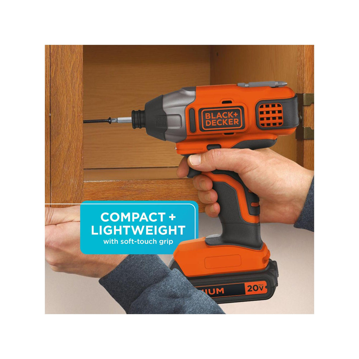 BLACK+DECKER 20V MAX* POWERCONNECT 1/4 in. Cordless Impact Driver Kit (BDCI20C) BLACK+DECKER