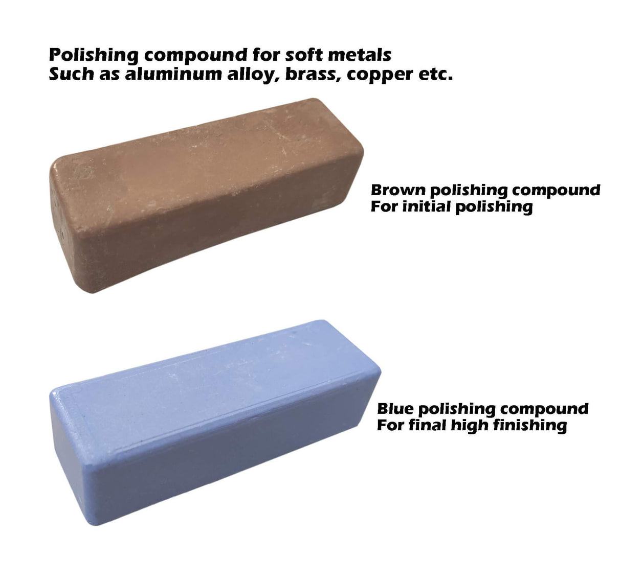 PURUI 8" Buffing Polishing Wheel-Coarse (42PLY) Medium(60PLY) Fine(40PLY) with 5/8" Arbor Hole -Brown,Blue,Red Rouge Polishing Compounds for Bench PR PURUI