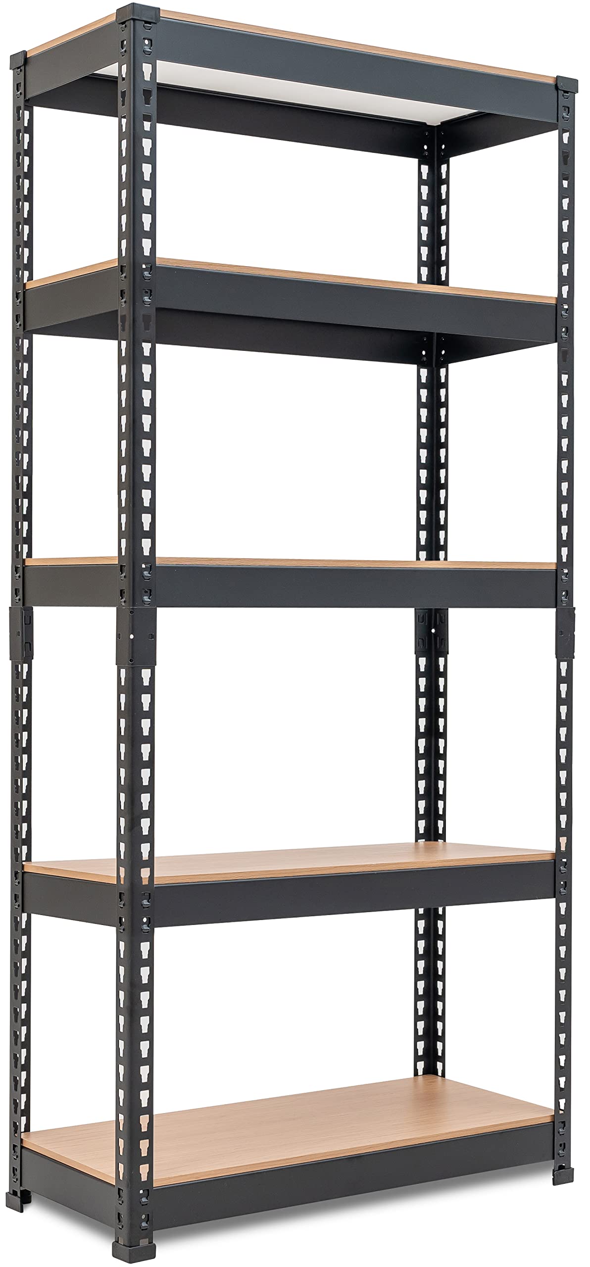 HOMEDANT 28"W x 12.3"D x 59.5"H 5-tier Metal Shelving Unit Adjustable Garage Storage Utility Rack Heavy Duty Shelves Organization Multipurpose Shelf HOMEDANT