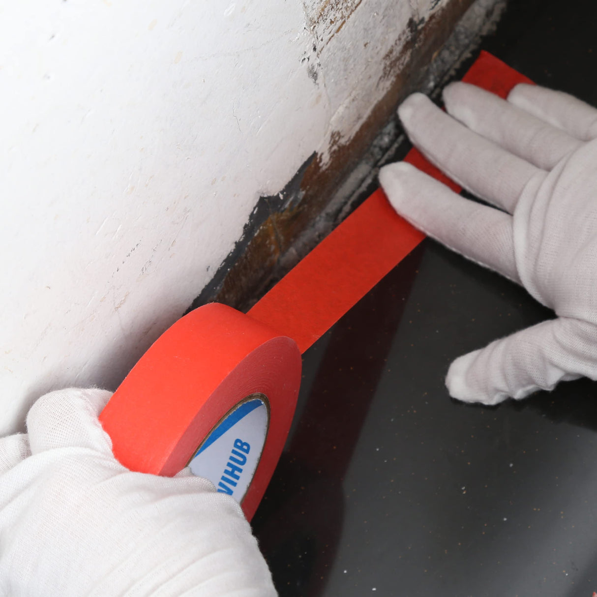 KIWIHUB Red Painters Tape,2 inch x 60 Yards - Medium Adhesive Masking Tape for Painting,Labeling,DIY Crafting,Decoration and School Projects KIWIHUB