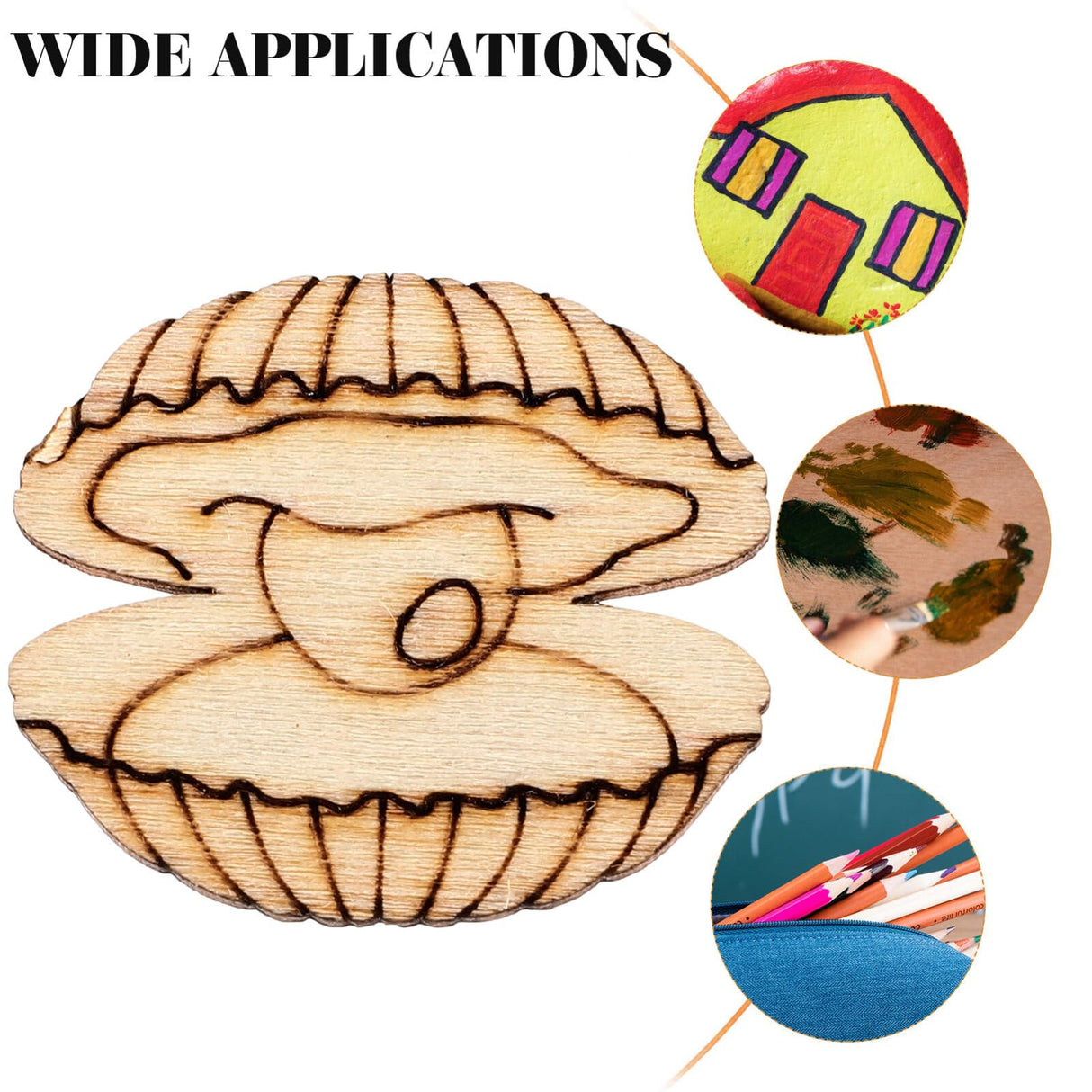 Toyvian 100pcs Handmade Painting Cutouts Marine Animal Cutouts Wood Animals Cutouts Unfinished Animal Cutout Ocean Animal Cutouts Sea Animals Cutouts Toyvian