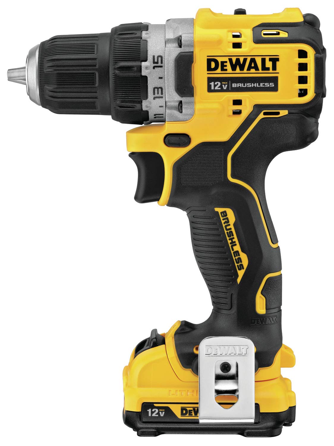 DEWALT XTREME 12V MAX* Cordless Drill / Driver Kit, 3/8-Inch (DCD701F2) DEWALT