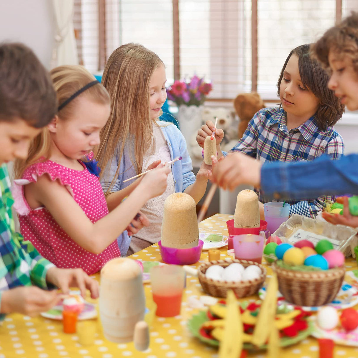 2 Sets Unpainted Nesting Dolls Blank Russian Nesting Dolls Personalize Create Your Own Christmas Russian Doll Wooden Matryoshka DIY Dolls Kit for Chalyna