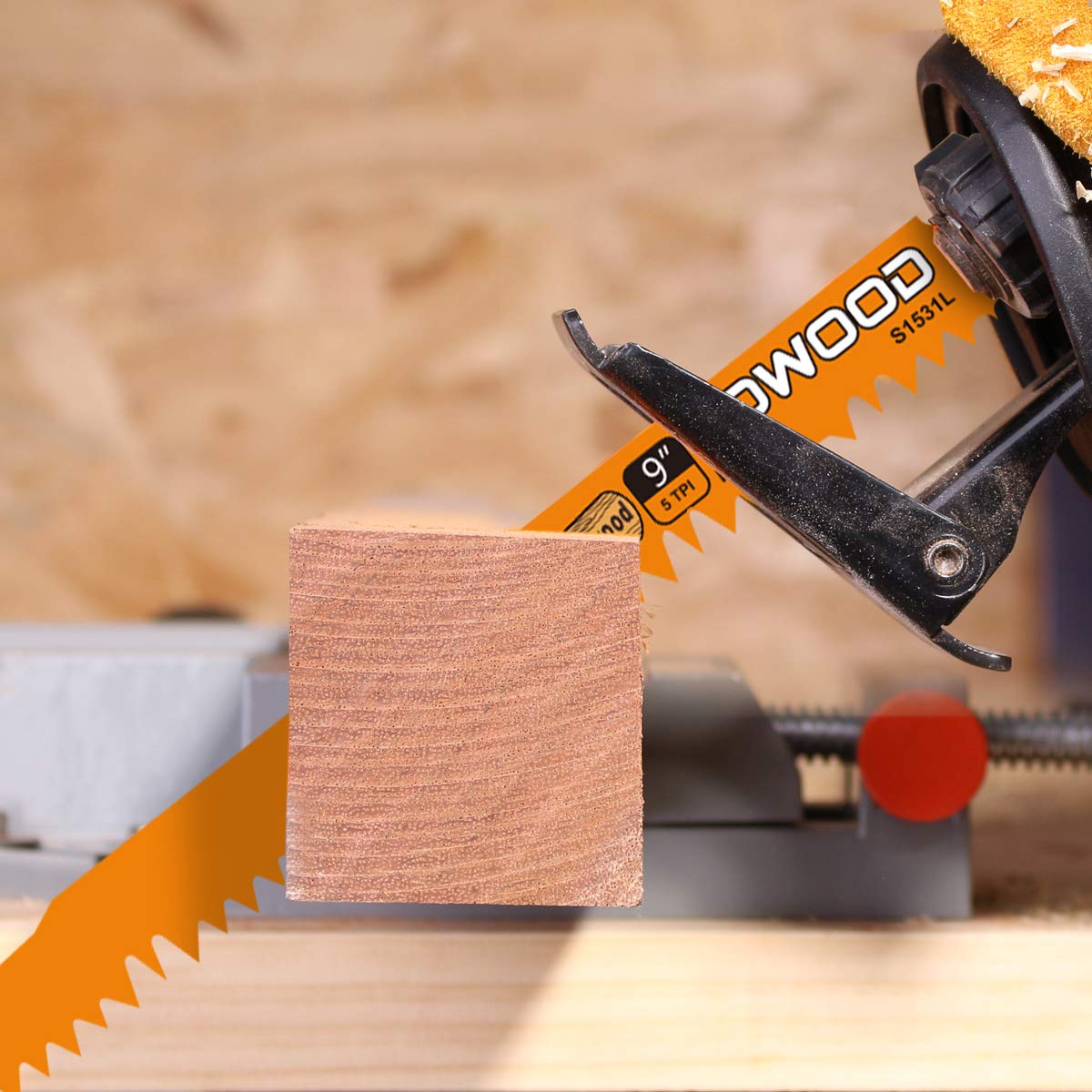 9-Inch Wood Pruning Saw Blades for Reciprocating/Sawzall Saws/Sabre Saws by KOWOOD - 5 Pcs Pack Wood Cutting Set KOWOOD