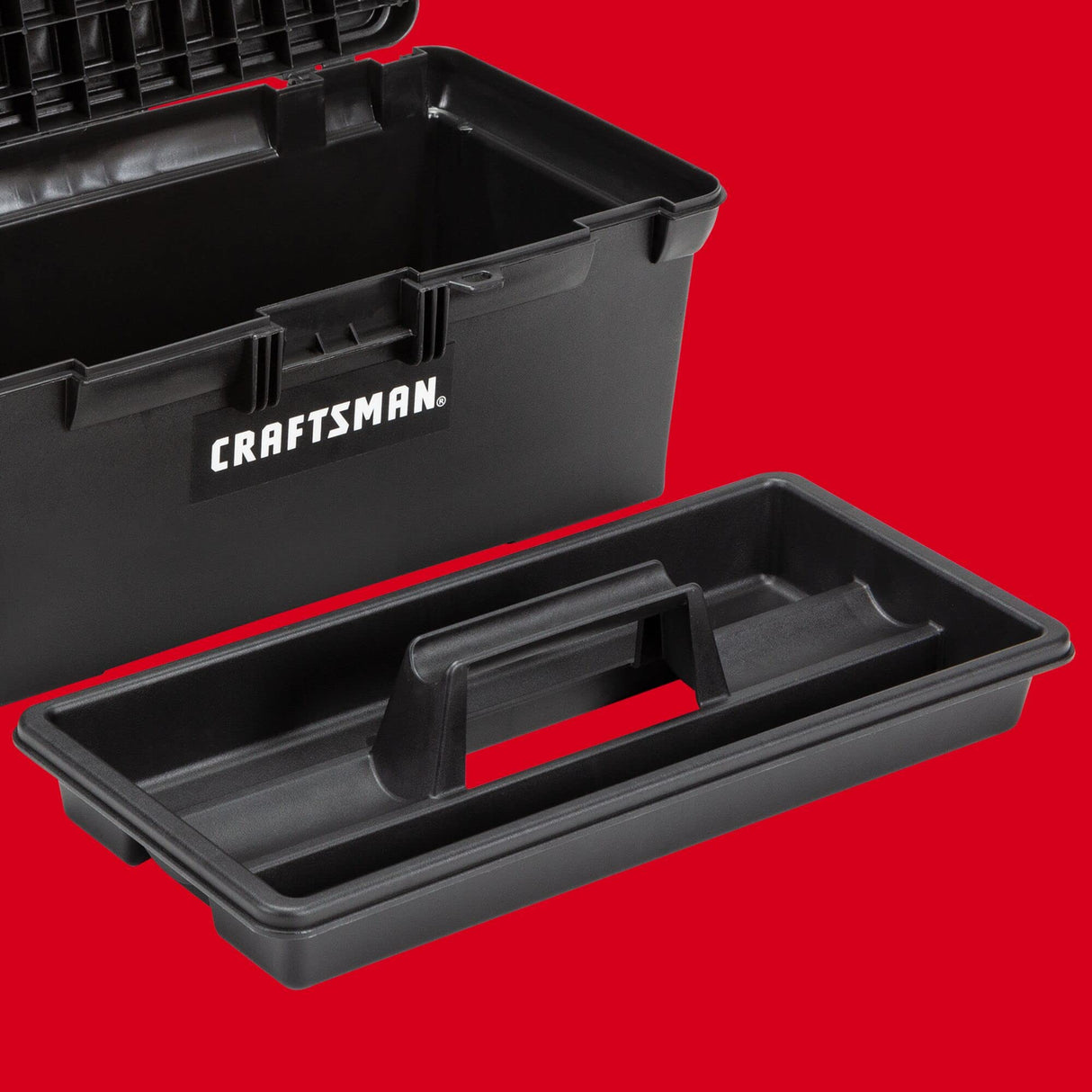 CRAFTSMAN Tool Box, Tool Storage, Lockable, Black, 16 Inch (CMST16005) Craftsman