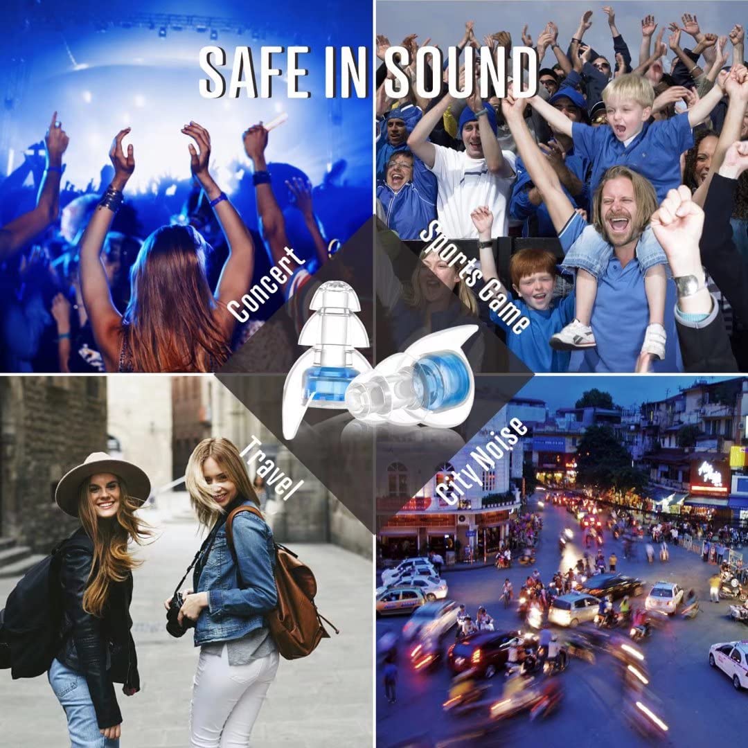 Hearprotek High Fidelity Concert Ear Plugs, Noise Reduction Music Earplugs, Hearing Protection for Musicians, Festival, DJ’s, Nightclub, Concerts, Hearprotek