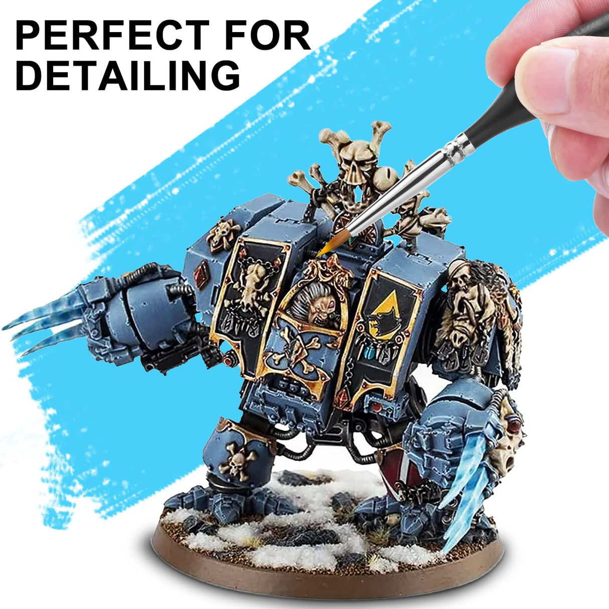 Kolinsky Sable Watercolor Brushes, 10pcs Sable Detail Paint Brush Set Will Keep a Fine Tip Point and Spring for Watercolor Acrylic Gouache, Fuumuui