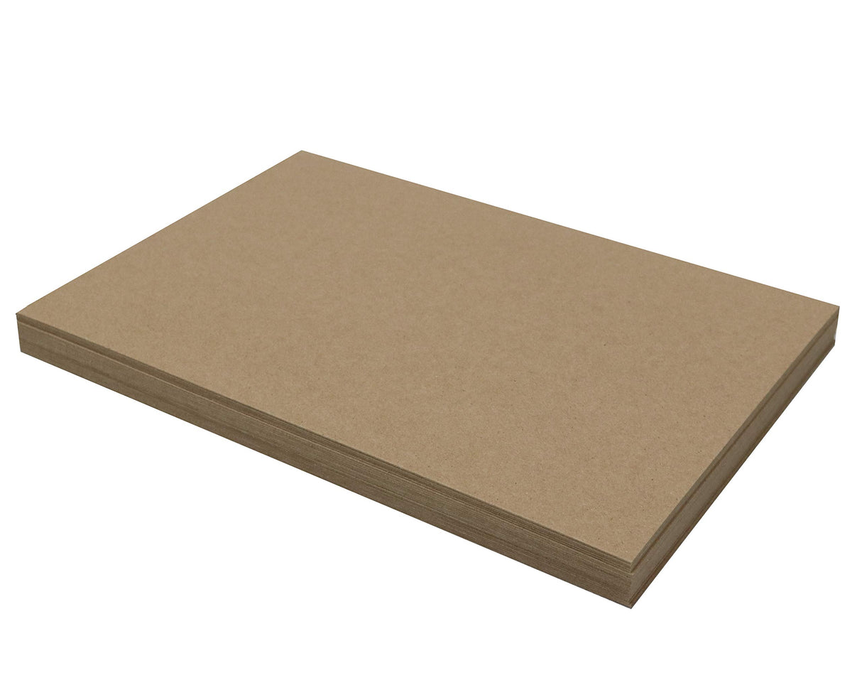 25 Chipboard Sheets 11 x 17 inch - 50pt (Point) Heavy Weight Brown Kraft Cardboard for Scrapbooking & Picture Frame Backing (.050 Caliper Thick) MagicWater Supply