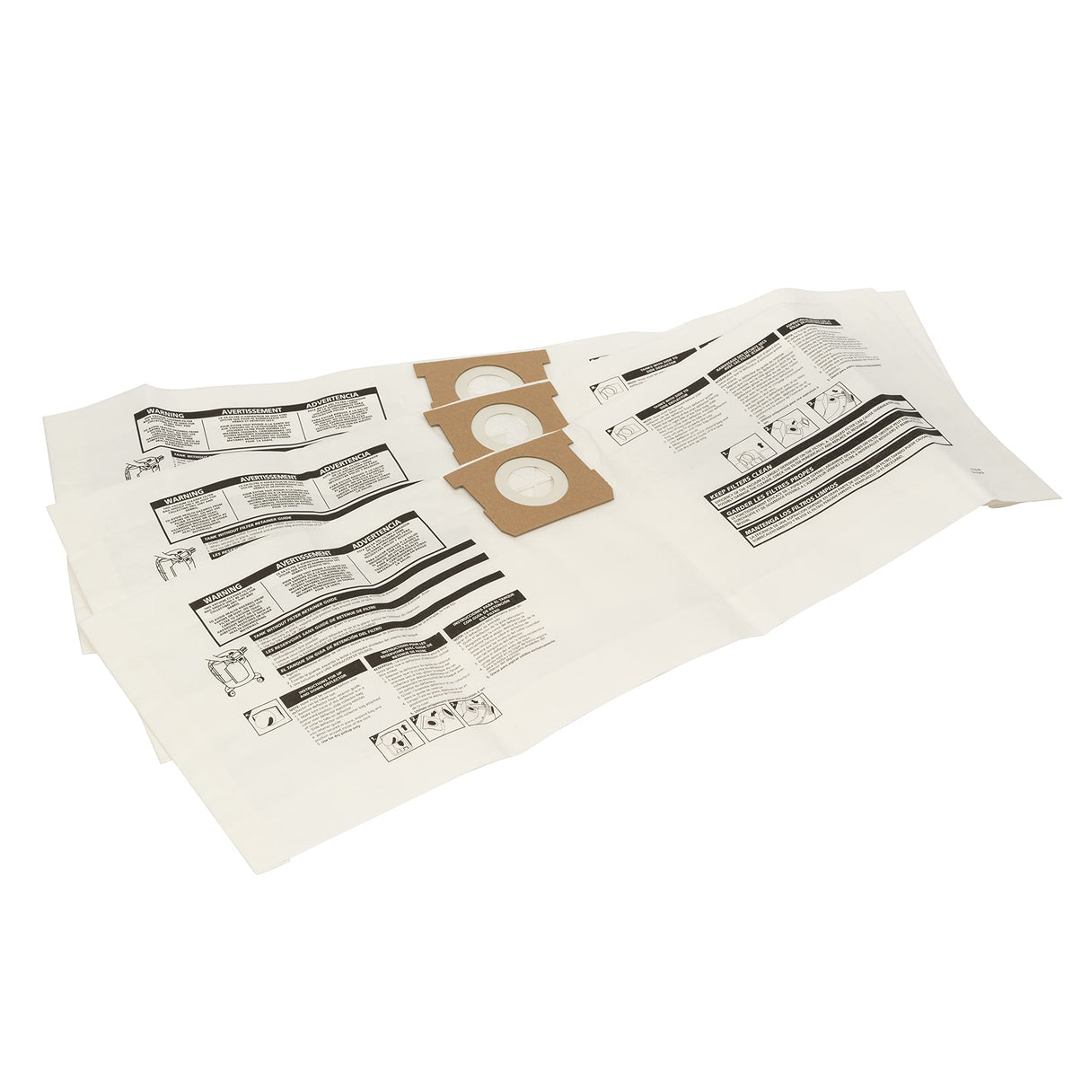 Shop-Vac 9066133, Disposable Filter Collection Bags, Fits 5-8 Gallon Tanks, (3 Pack) Shop-Vac