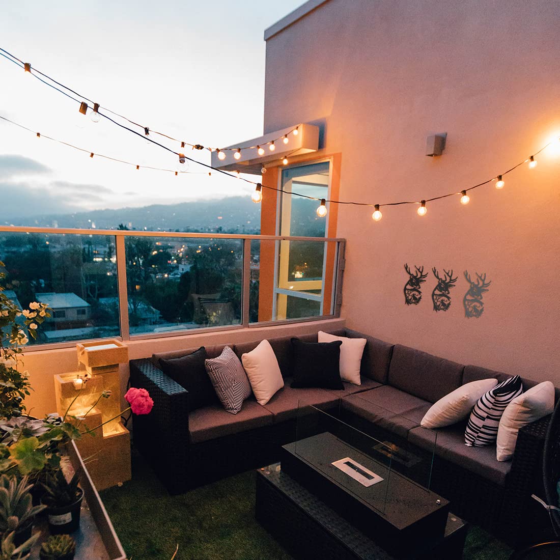 Deer Wall Decor Resin Silicone Mold, Deer Antlers Head Epoxy Casting Mold for Wall Hanging Mount Decor, DIY Door Wall Art Home Party Unique MUFUN