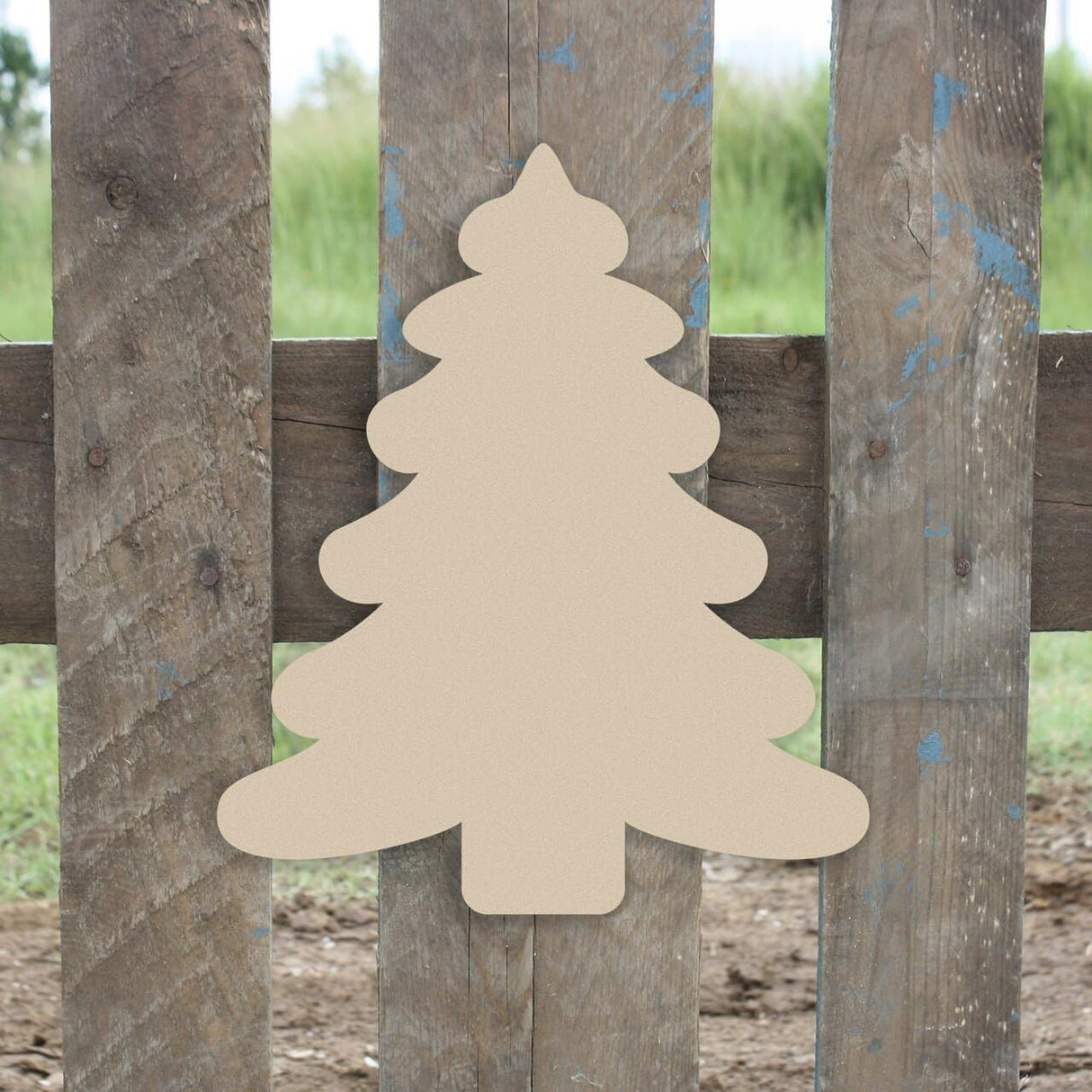 Wooden Christmas Tree Unfinished Cutout, Wooden Shape, Paintable Build-A-Cross