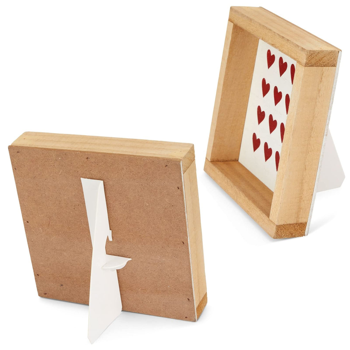 50-Pack Self-Stick 5 in Cardboard Easel Backs, Picture Frame and Art Easel Stand Bulk Pack for Photographs, Artwork, Posters, Signs, and Craft Bright Creations