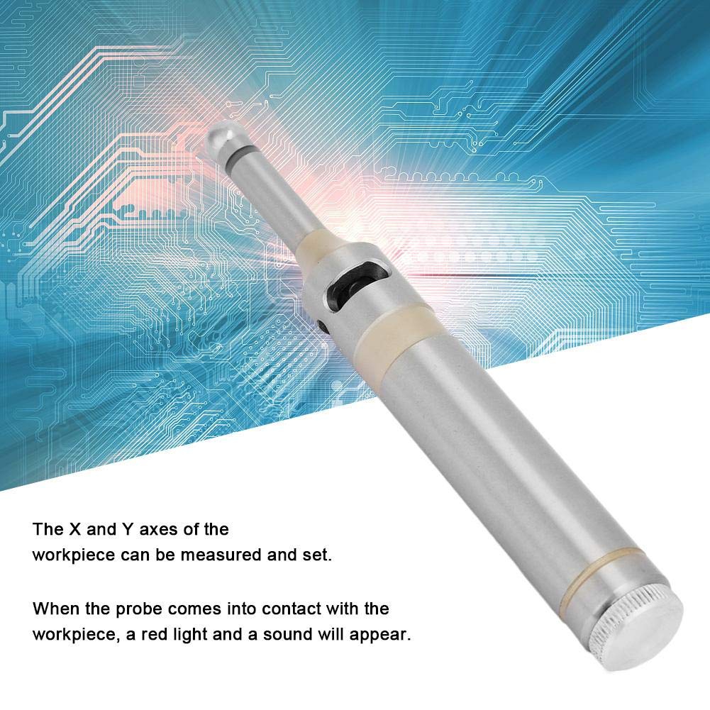 Electronic Optical Edge Finder High Precision Mechanical Edge Finder Non-Magnetic Mechanical Rotary Measurement Tool for CNC Lathe Milling Machine Hyuduo