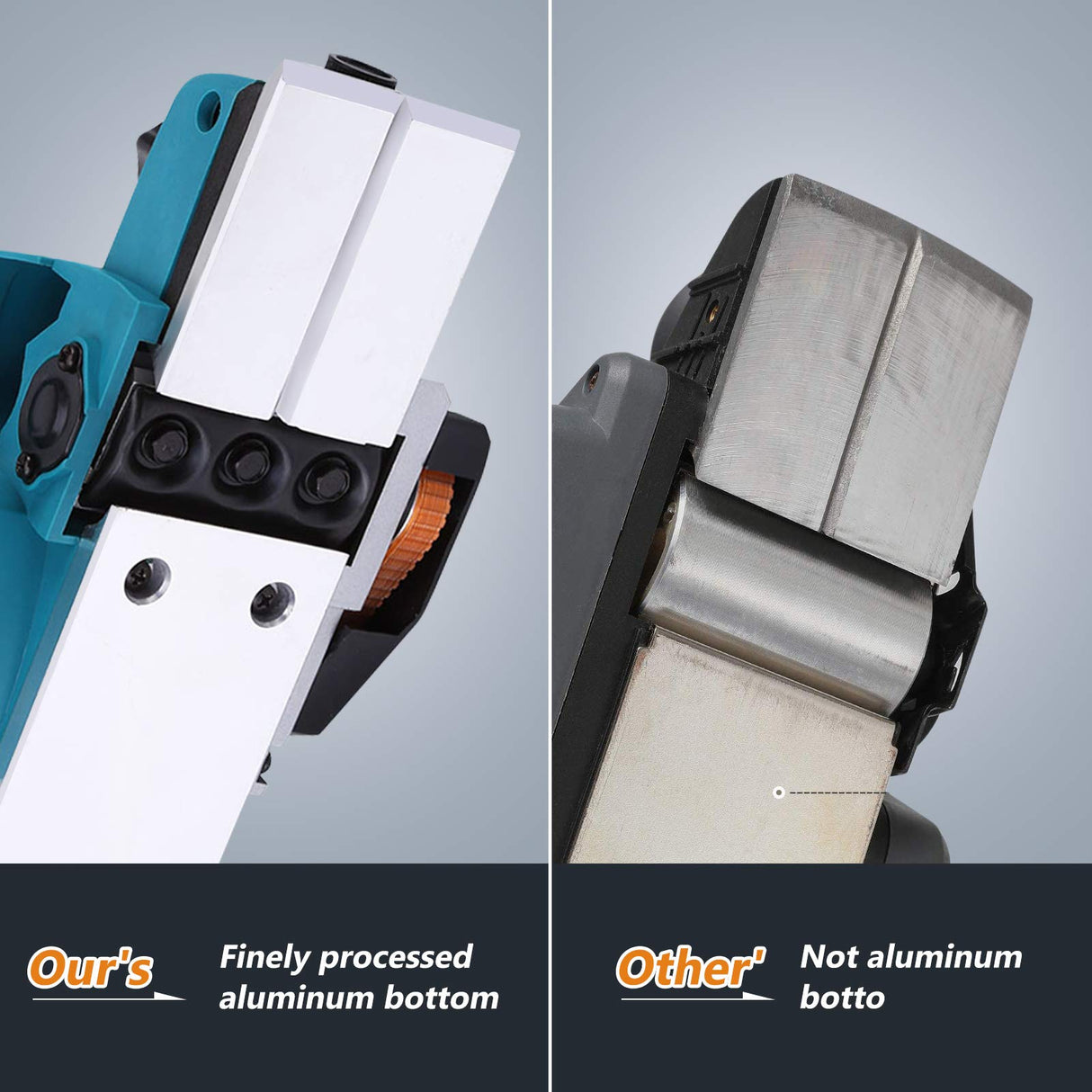 Electric Wood Planer Hand Held, 3-1/4-inch 600W 6-Amp 13000-16000Rpm Powerful Portable Woodworking Electric Planer with Adjustable Cut Depth for Wood Liusin