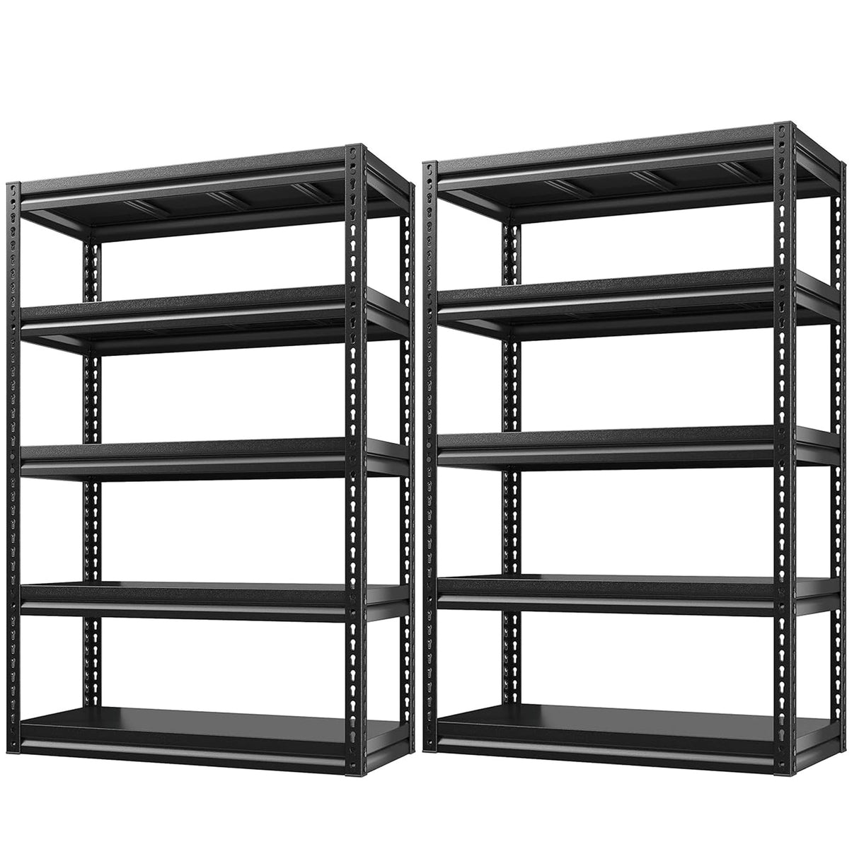 REIBII Garage Shelving, Garage Storage Shelves Holds 1690 LBS Garage Shelves Metal Shelving for Storage Shelves Heavy Duty Adjustable Industrial REIBII
