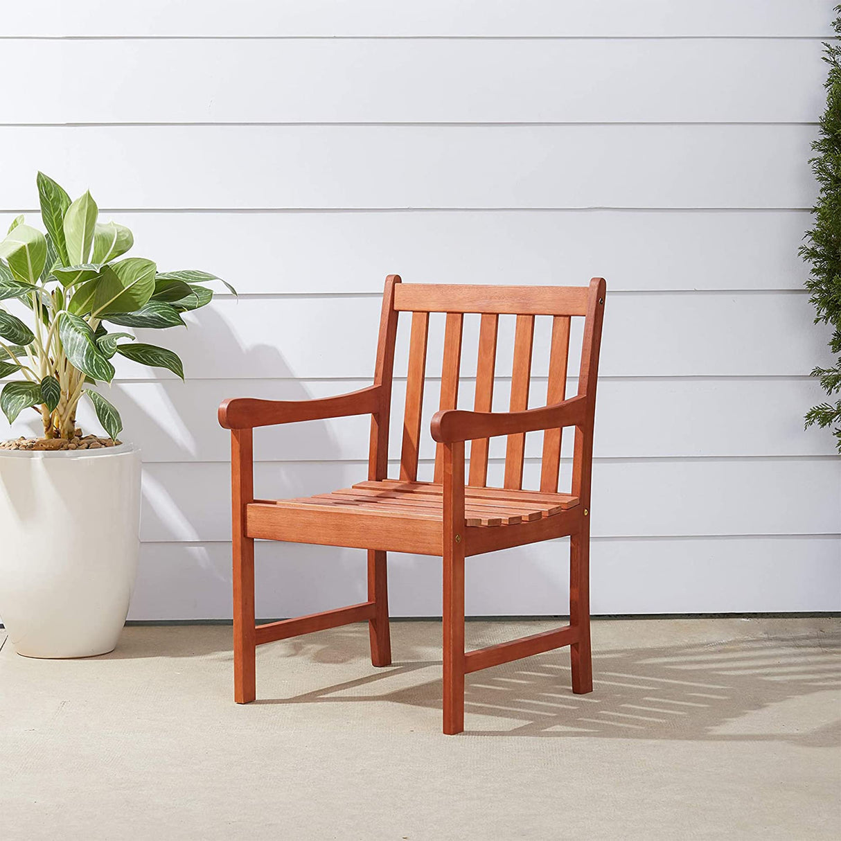 VIFAH V415 Outdoor Wood Arm Chair VIFAH
