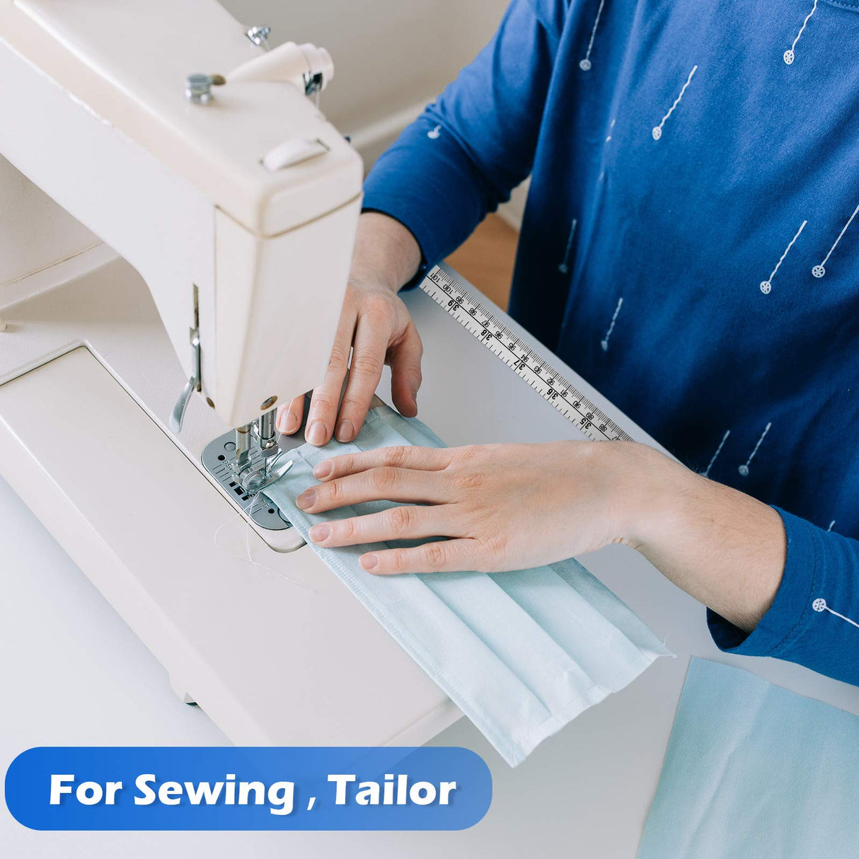 Self-Adhesive Measuring Tape Workbench Ruler Adhesive Backed Double Scale Stick Tape Measure for Work Woodworking, Saw, Drafting Table (24 Inch,5 Zonon