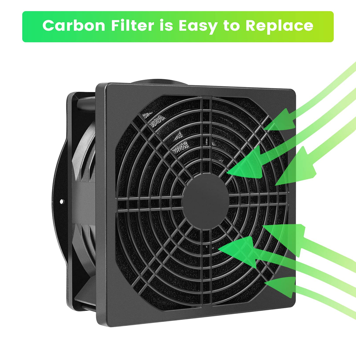 Comgrow Solder Smoker Absorber Remover Fan,Fume Extractor Smoke Prevention,3-6W,100-240V,3000 RPM,Compatible with Laser Engraver Enclosure Comgrow