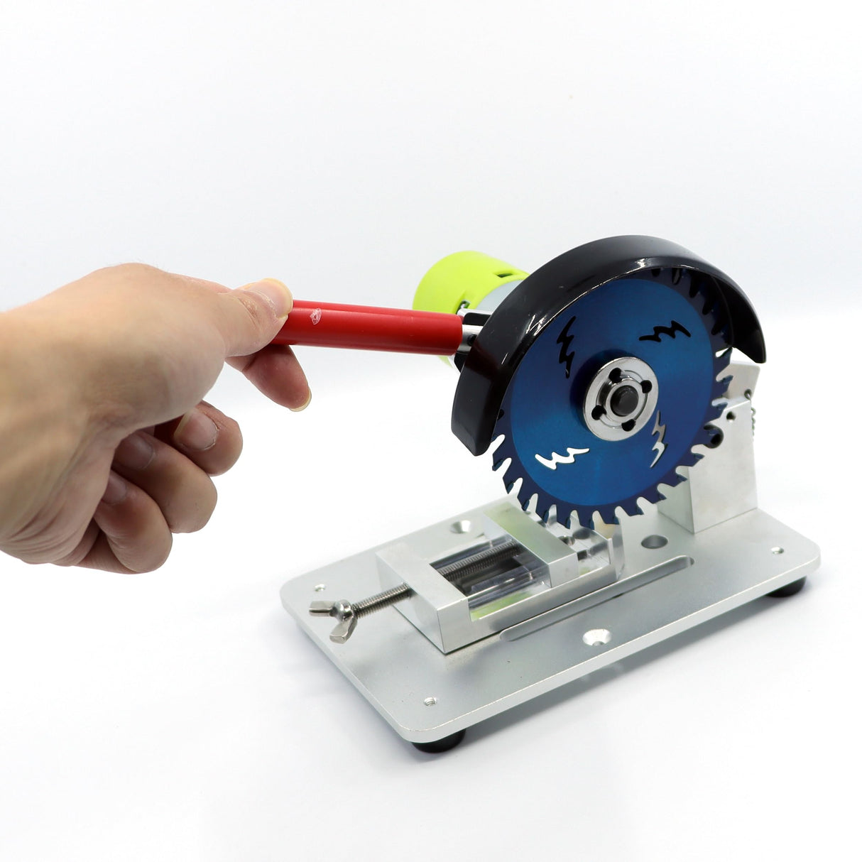 NovelLife Mini Miter Saw 4 inch Electric Table Cut-Off Chop Saw 775 Motor 105mm Circular Blade for DIY Model Crafts Hobby Metal Wood Plastic Compound NovelLife