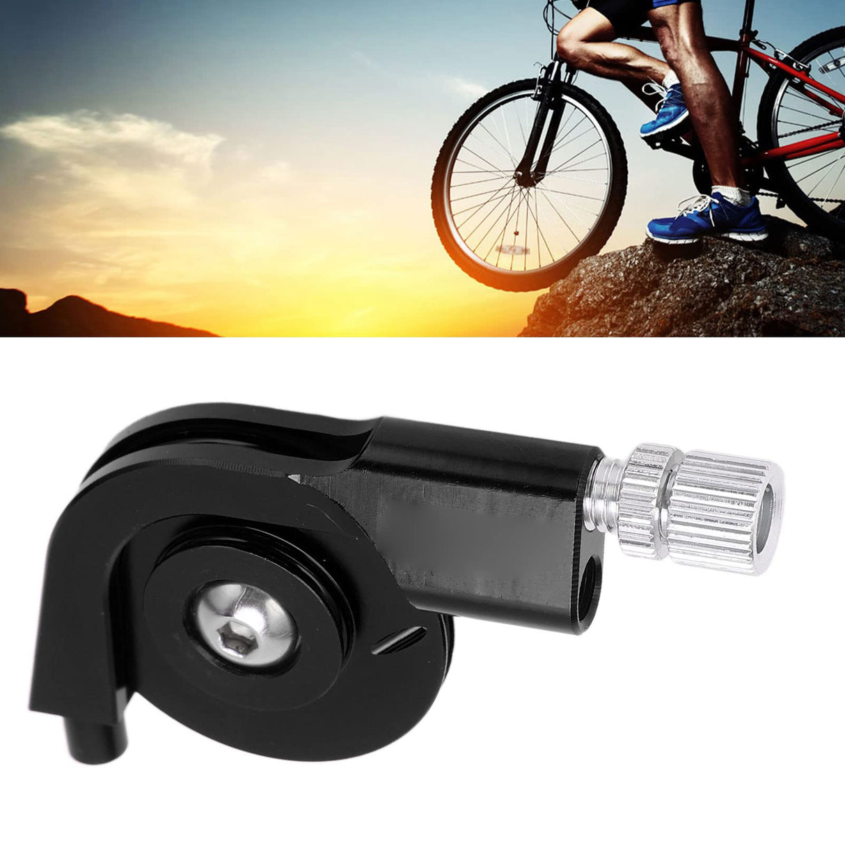 Bike Accessories, V Brake Stroke Converter Aluminum Alloy CNC Machining V Brake Caliper Regulator for Road Cycling(Black) V Brake Converter V Brake VGEBY