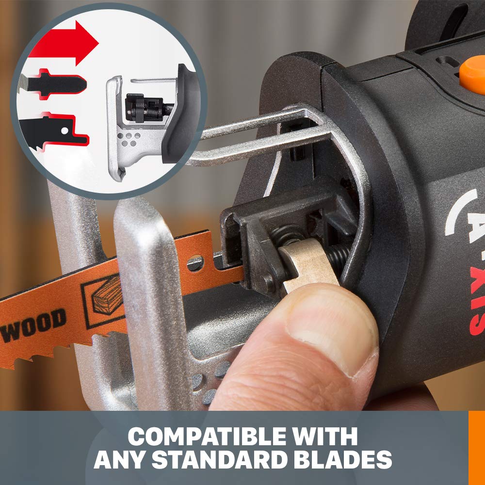 WORX WX550L.9 20V Power Share Axis Cordless Reciprocating & Jig Saw (Tool Only) WORX