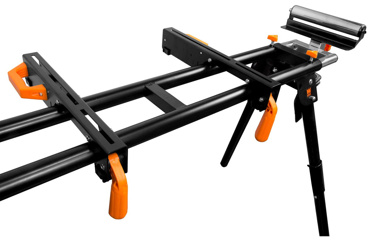 WEN Miter Saw Stand, Collapsible and Rolling with 3 Onboard Outlets (MSA330) WEN