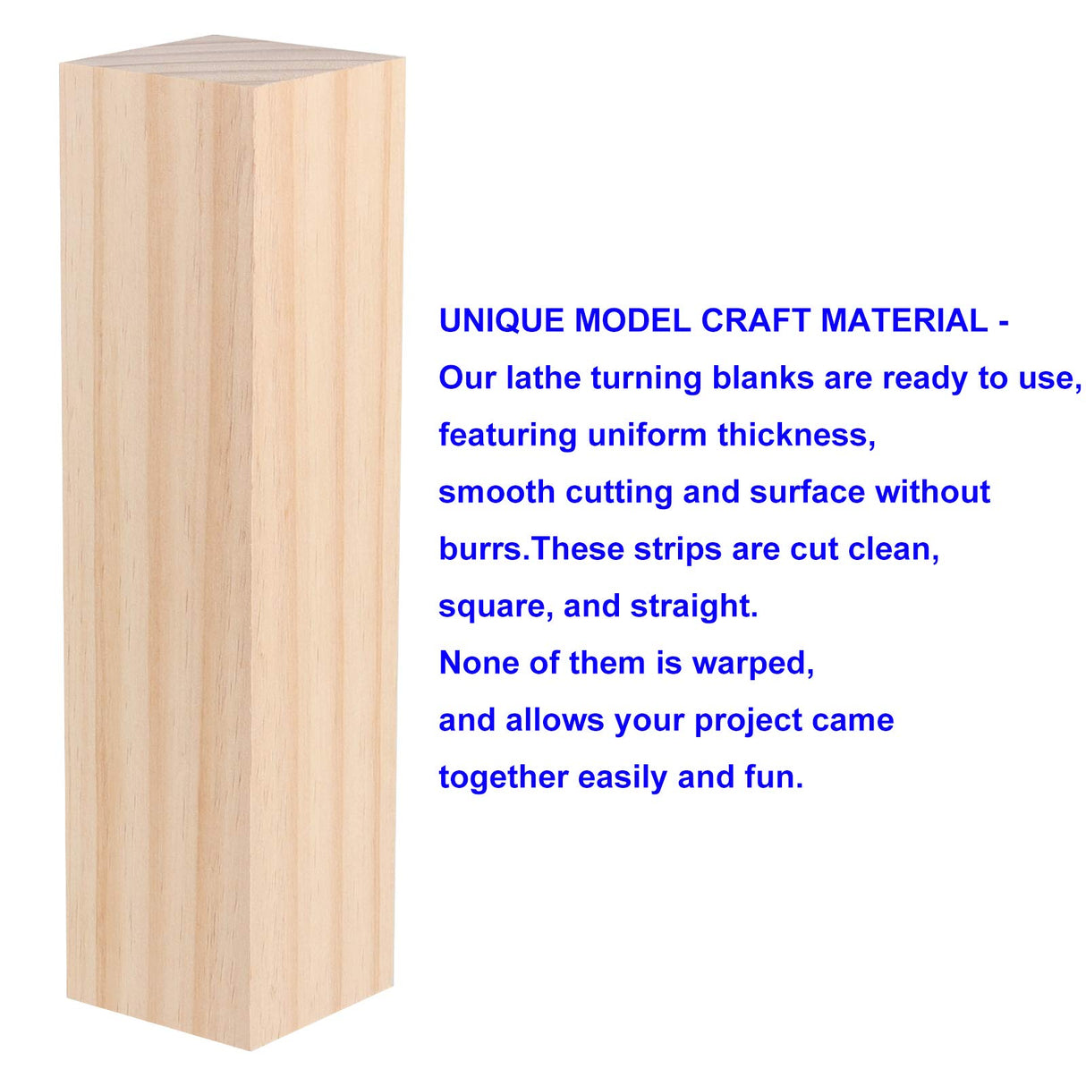 KOHAND Maple Square Turning Blank, 8 PCS Lumber Turning Boards 2 x 2 x 8 Inch, Square Lathe Turning Blanks for Wood Carving & Turning KOHAND