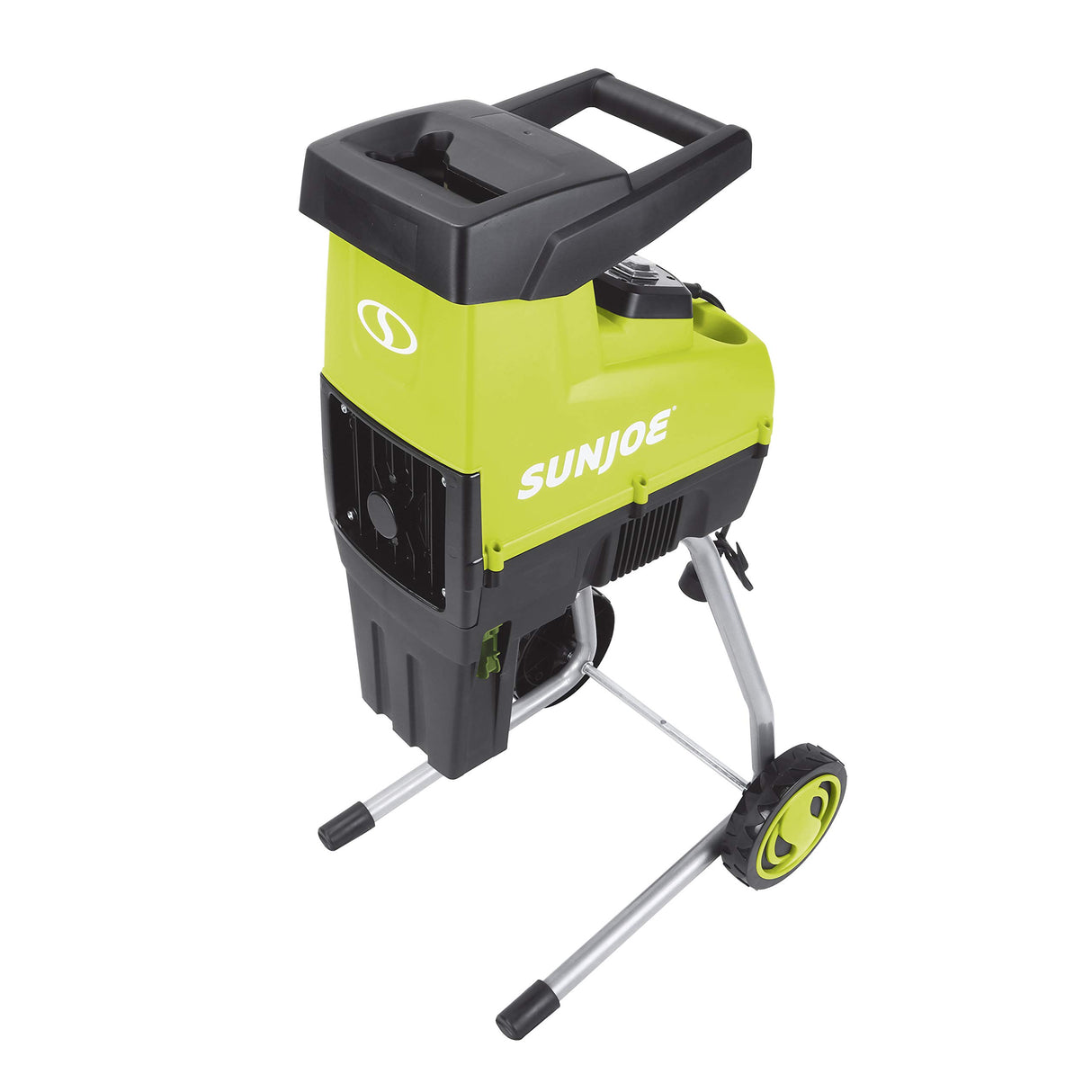 Sun Joe CJ603E 15-Amp 1.7-Inch Cutting Diameter Electric Silent Wood Chipper/Shredder, green Sun Joe