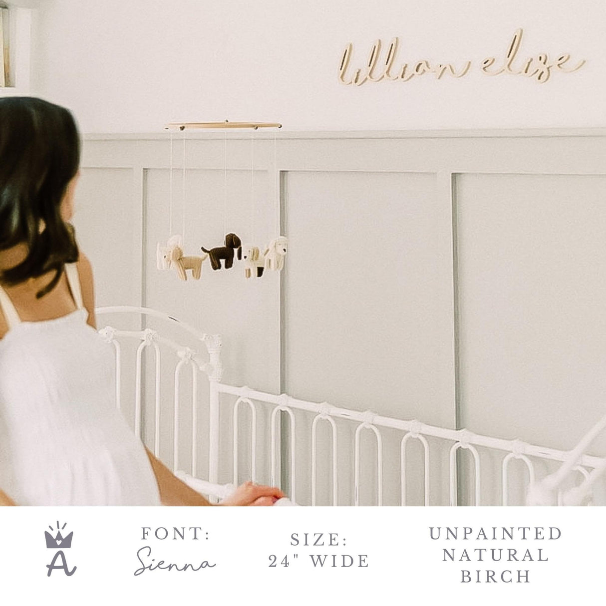 Custom Wood Name Sign for Nursery or Kids Room | Instant Font Preview + Multiple Styles Available Unpainted, Painted, or Stained | Personalized Baby Adoren