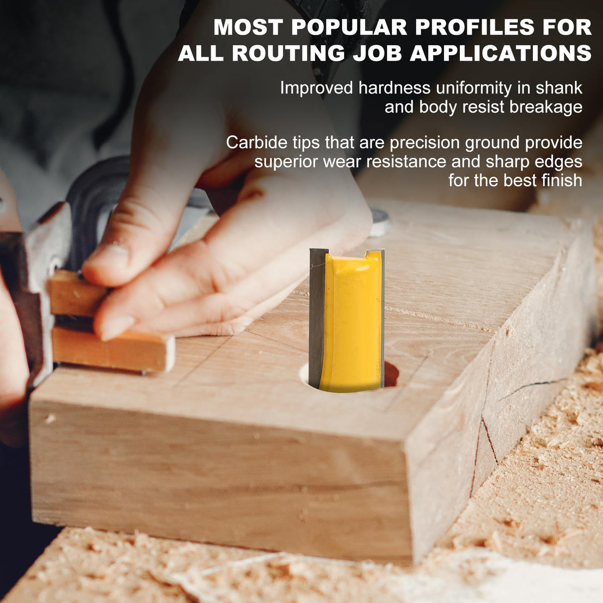 Yueqing Zhongji Router Bit Set of 35 Pieces Router bits 1/2 Inch Shank 35pcs Expert Router Bit Kit C3 Alloy Blade Router bits for Precision Carving Yueqing Zhongji