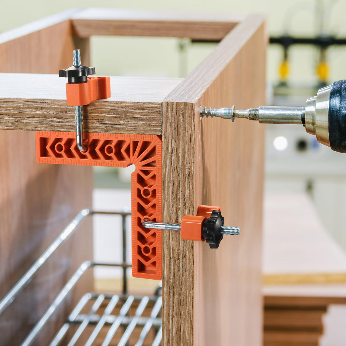 90 Degree Clamp, Positioning Squares Set of 12(3" 4" 6") Right Angle Clamp, Corner clamps, Woodworking Tool for Pictures Frames, Cabinets, Boxes ZTUKOMN