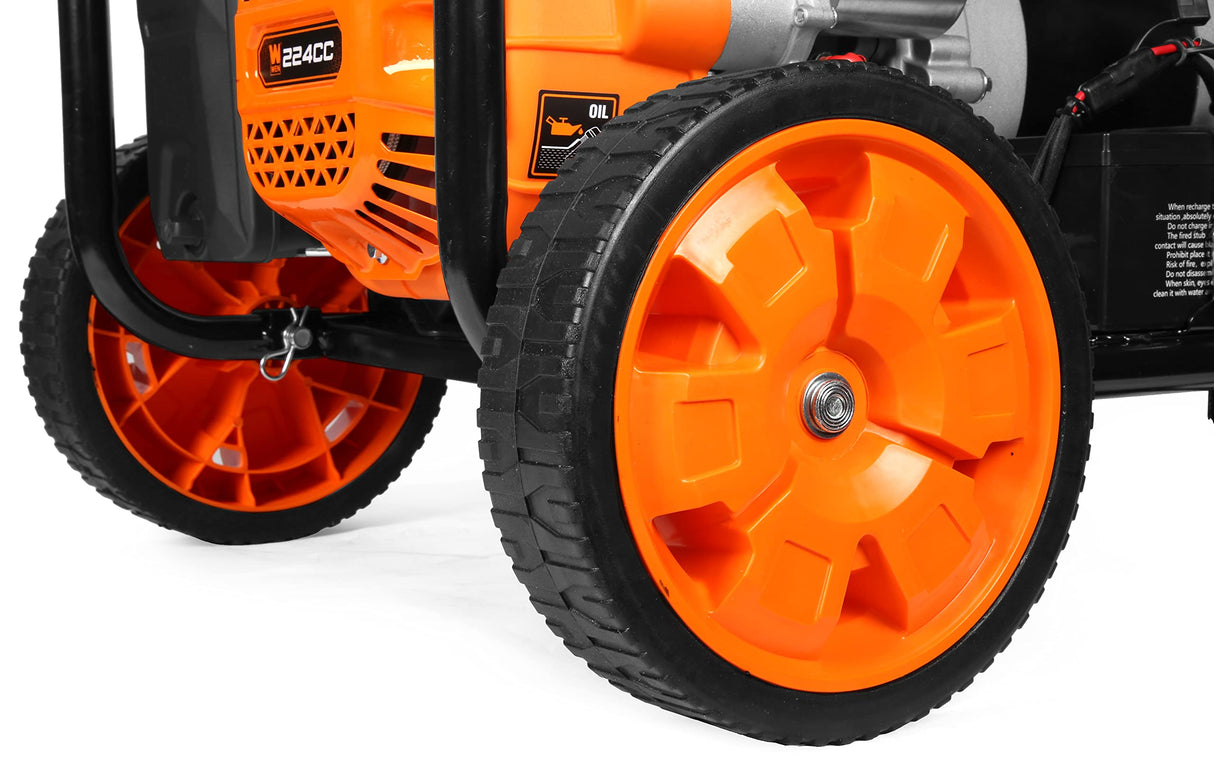 WEN 5600-Watt Portable Generator, Electric Start, 224cc, Transfer-Switch and RV-Ready with CO Shutdown Sensor (GN5602X) WEN