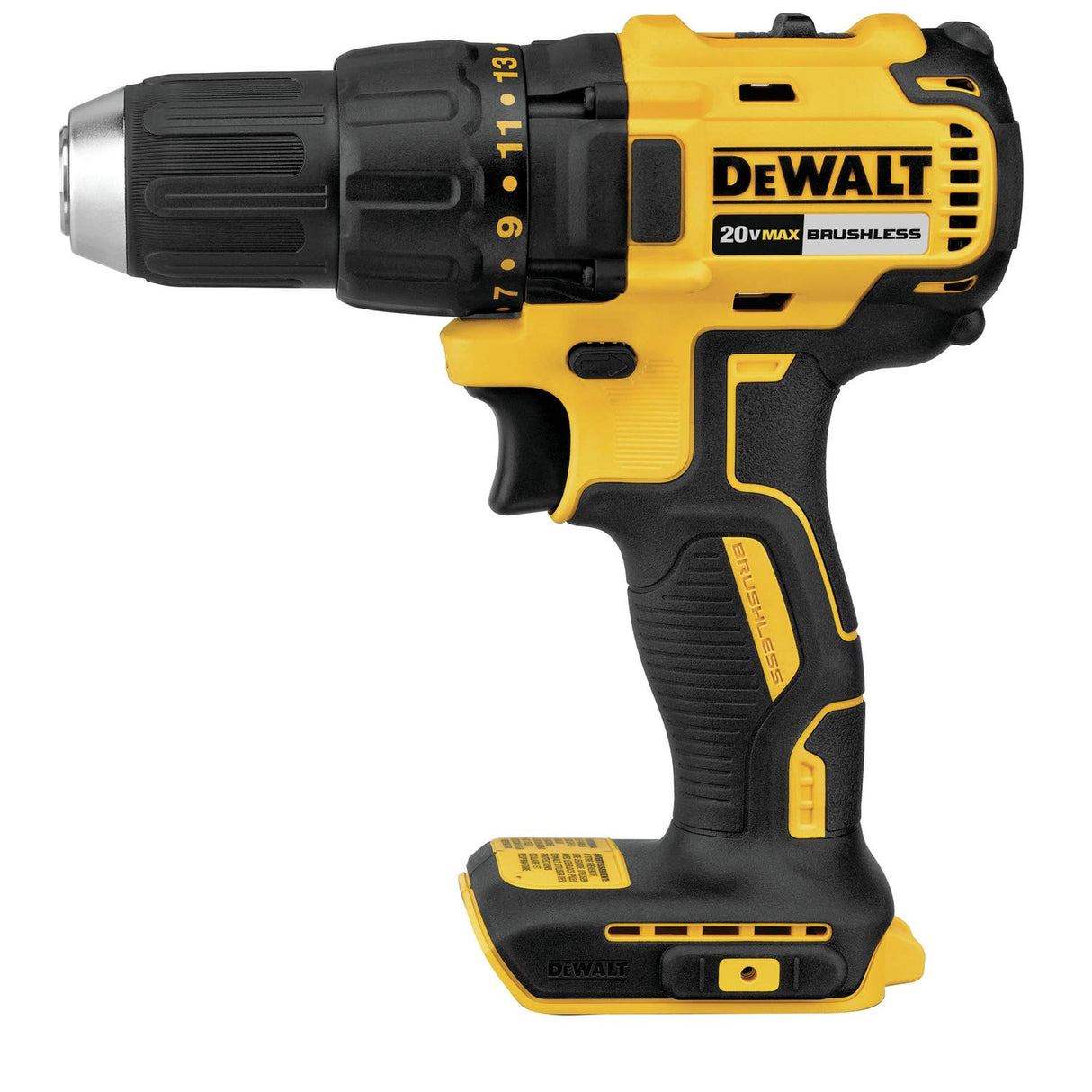 DEWALT 20V MAX* Cordless Drill, 1/2-Inch, Tool Only (DCD777B) DEWALT
