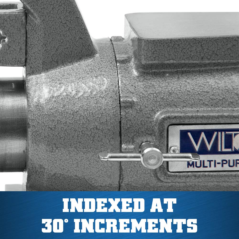 Wilton 4-1/2" Multi-Purpose Bench Vise, 360° Rotating Head & Base, 4" Max Opening (450P) Wilton