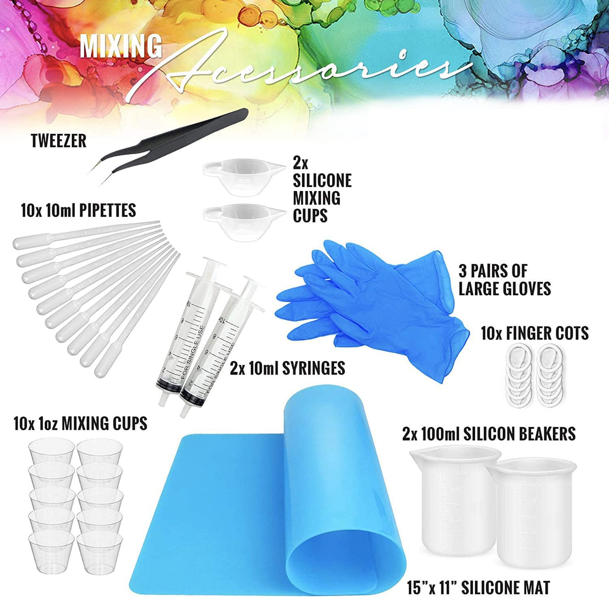 Pixiss Premium Resin Mixer, Handheld Rechargeable Epoxy Mixer, Epoxy Resin Mixer Pro Grade, Resin Stirrer for Resin, DIY Crafts Tumbler, Minimize Pixiss