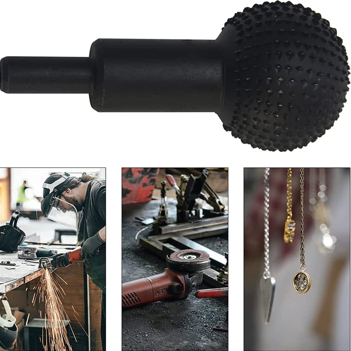 Woodworking Sphere Rotary Burr File Steel Wood Carving Spherical Polishing Grinding for Head 4cm Milling Cutter Wood Carving Kit for Beginners Power Generic