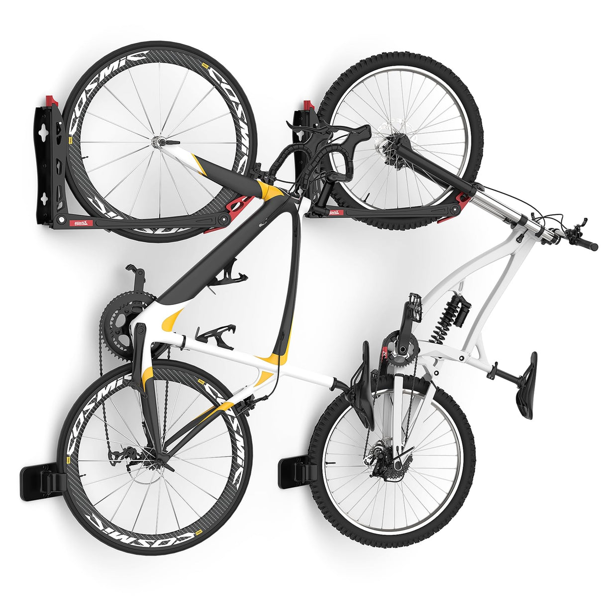 TORACK BIKEPAL No Lifting Swivel Bike Racks, Space Saving Wall Mounted Bike Holder for Garage, Vertical Bike Wall Hangers for Home Bike Storage TORACK