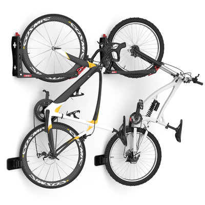 TORACK BIKEPAL No Lifting Swivel Bike Racks, Space Saving Wall Mounted Bike Holder for Garage, Vertical Bike Wall Hangers for Home Bike Storage