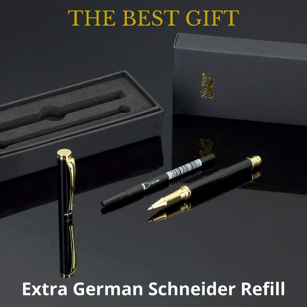 Mr. Pen- Luxury Pen, Black Barrel, Black Ink, Fancy Pen, Fancy Pens for Men, Nice Pens for Men, Pen Gift, Writing Pens, Metal Pen, Fancy Pens for Mr. Pen