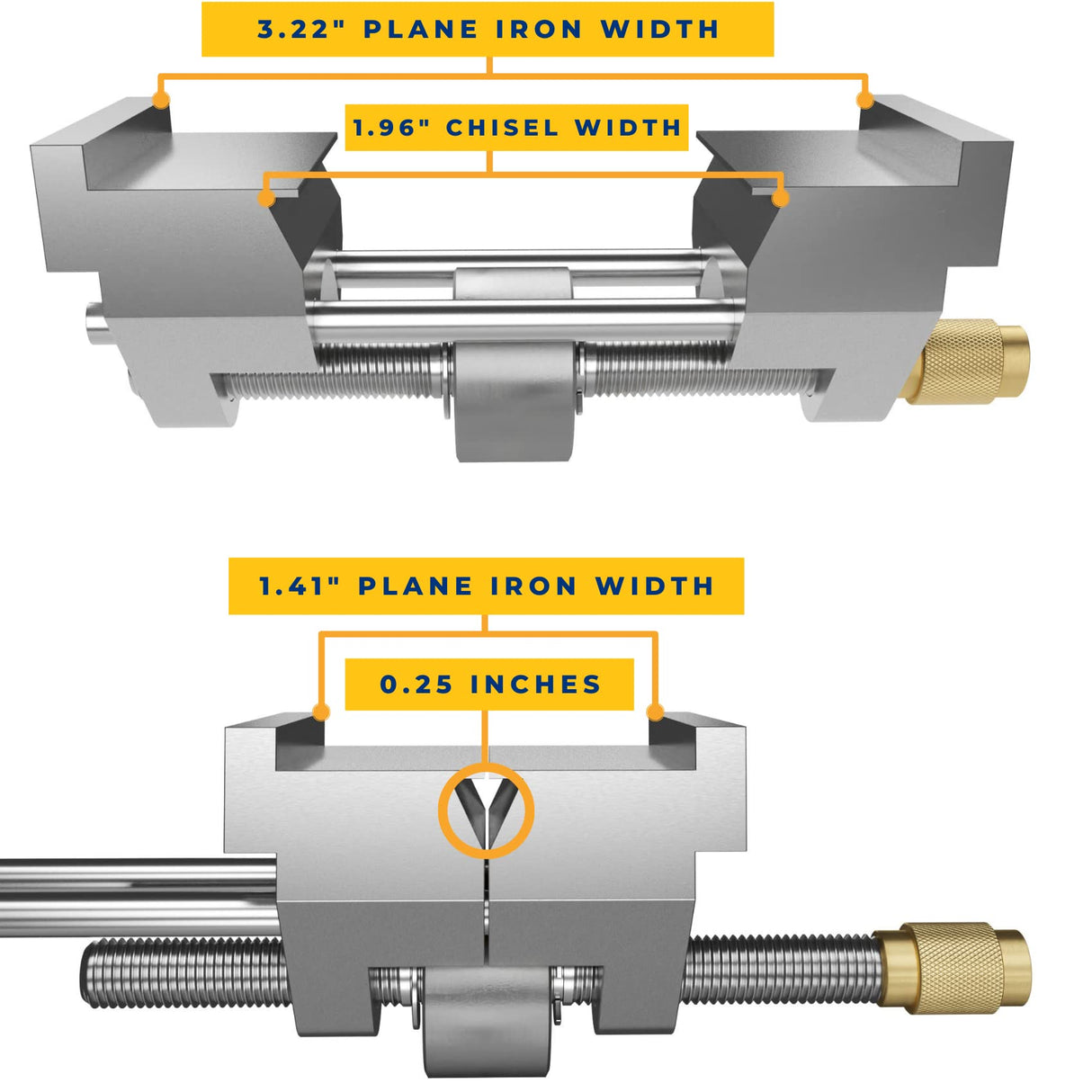 Sharp Pebble Honing Guide - Chisel Sharpening Jig for Chisels and Planes - Fits Chisels 0.25β to 1.96β, Fits Planer Blades 1.41β to 3.22β Sharp Pebble