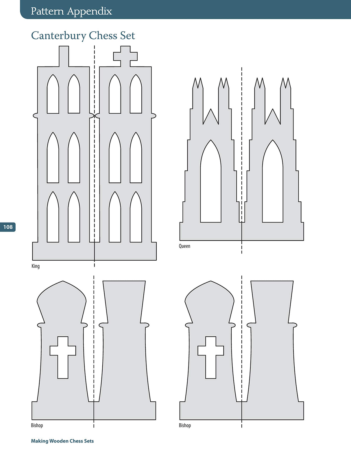 Making Wooden Chess Sets: 15 One-of-a-Kind Designs for the Scroll Saw (Fox Chapel Publishing) Neo-Classic, Trojan, Canterbury, Venice, a Chessboard, Design Originals