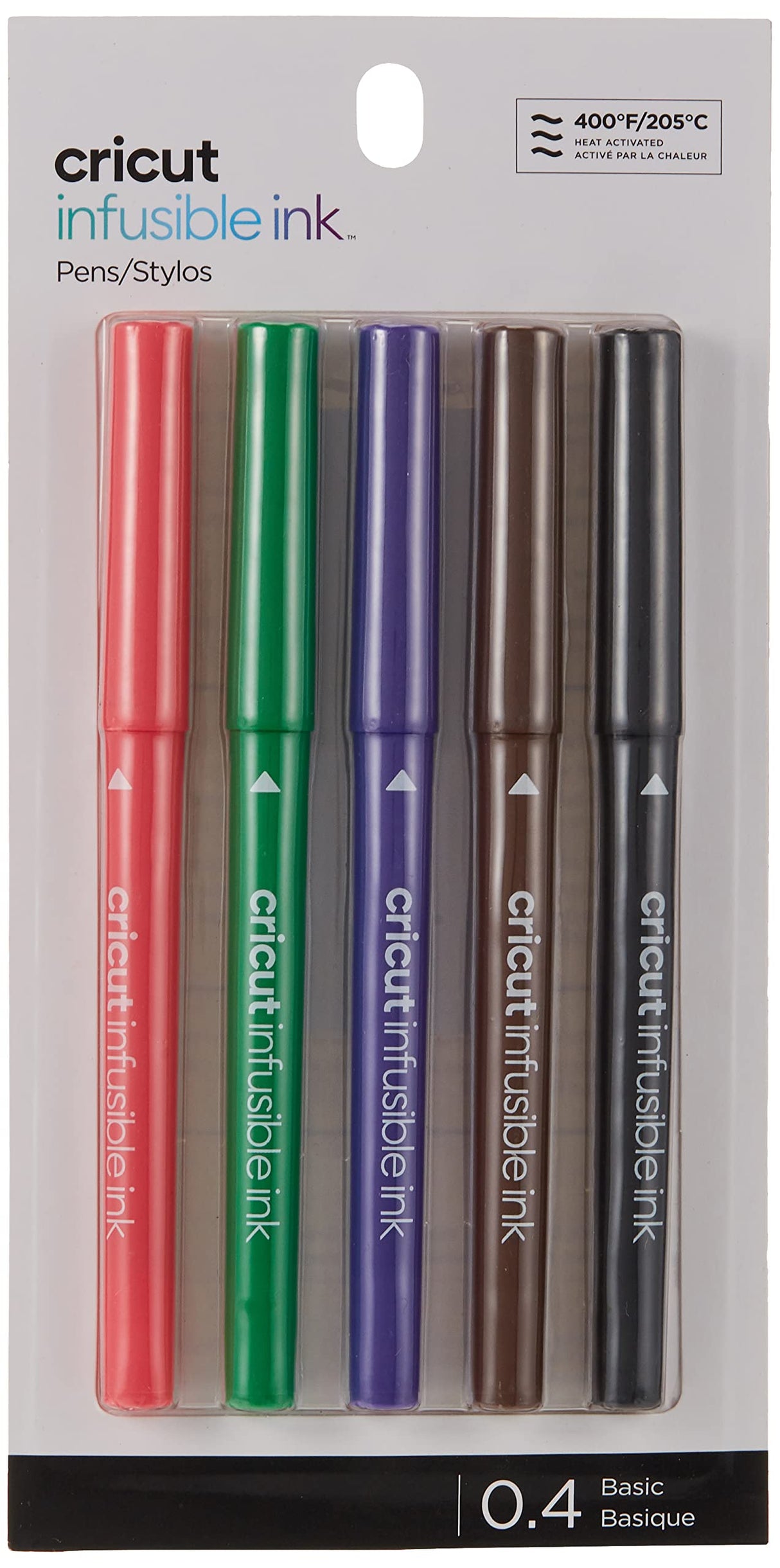 Cricut Infusible Ink Pens, Basic Fine-Point Markers (0.4) for DIY, 5 count Cricut